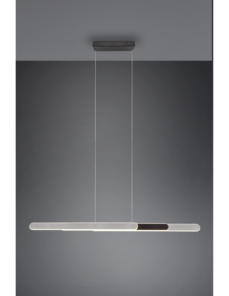 Trio HELIOS Wisząca Nowoczesna 1xLED max 48W 2700-6500K Aluminium Szczotkowane 343310305