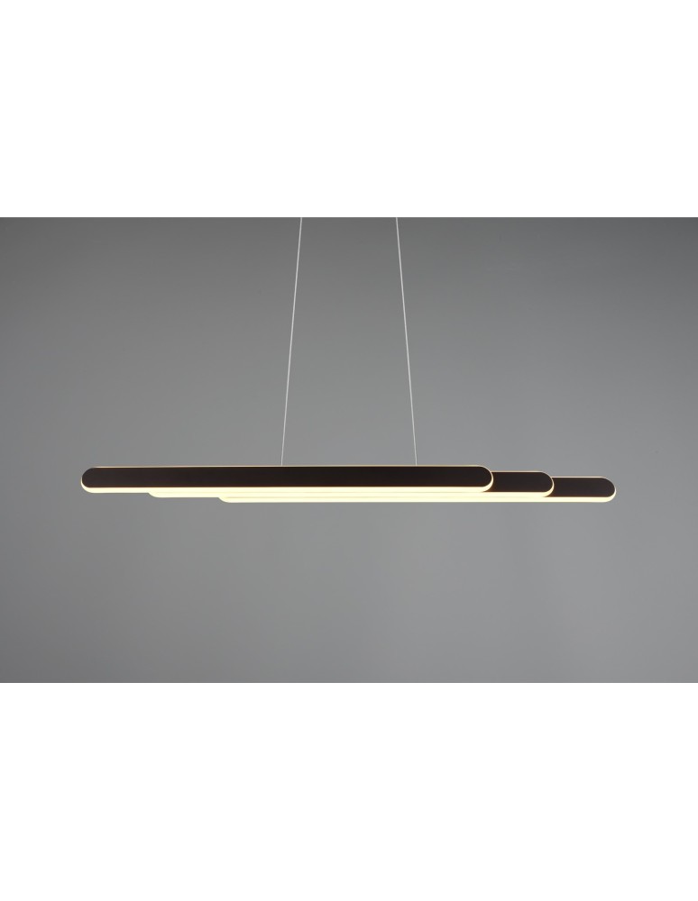 Trio HELIOS Wisząca Nowoczesna 1xLED max 48W 2700-6500K Czarny Mat 343310332