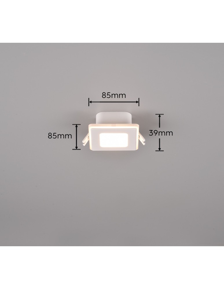 Trio NIMBUS Sufitowa Łazienkowa 1xLED max 5W 3000K Biały Mat 653410131