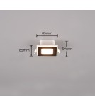 Lampy podtynkowe hermetyczne - Trio NIMBUS Sufitowa Łazienkowa 1xLED max 5W 3000K Czarny Mat 653410132 - produkt 10