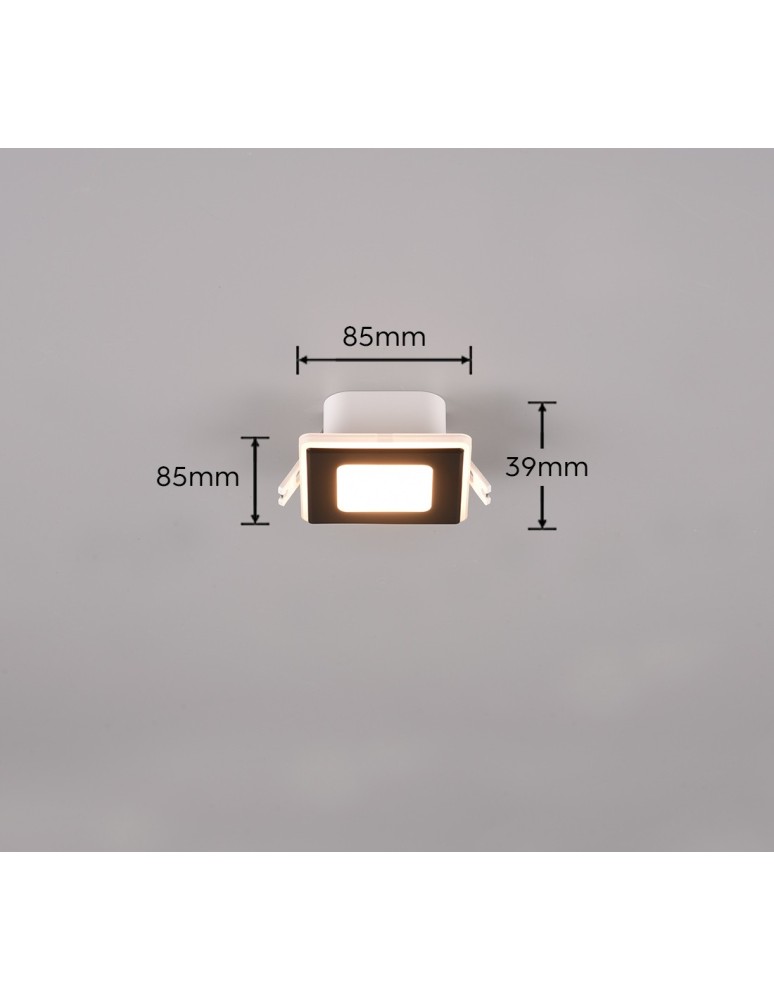 Trio NIMBUS Sufitowa Łazienkowa 1xLED max 5W 3000K Czarny Mat 653410132