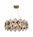 Lampy wiszące glamour - Zuma Line Tiara Lampa Wisząca Złoty / Przezroczysty+Dymiony 9864-500 - product 1