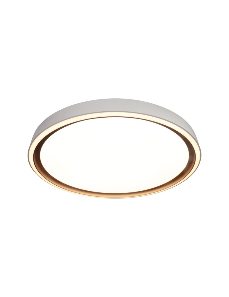 Italux Rende Plafon Złoty, biały IP44 1xLED 47W 3000K+4000K+6000K PLF-63728-3K4K6K-GD-WH-SL