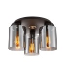 Lampy sufitowe 3 punktowe - Italux Sardo Reflektor/Spot Czarny 3xE27 40W SPL-5581-3SC-BK-SG - product 1