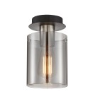 Lampy sufitowe szklane - Italux Sardo Reflektor/Spot Nikiel satynowany 1xE27 40W SPL-5581-1SC-SC-SG - product 1