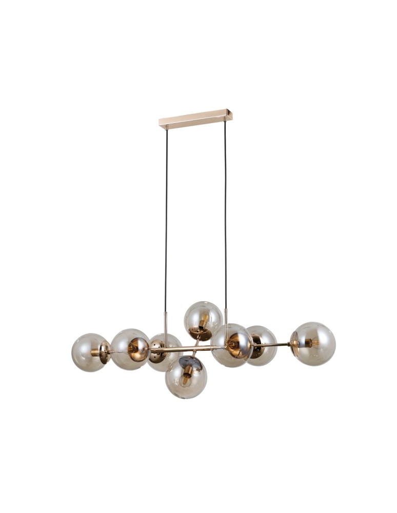 Italux Molite Wisząca Złoty 8xE14 5W PND-1098-8-GD