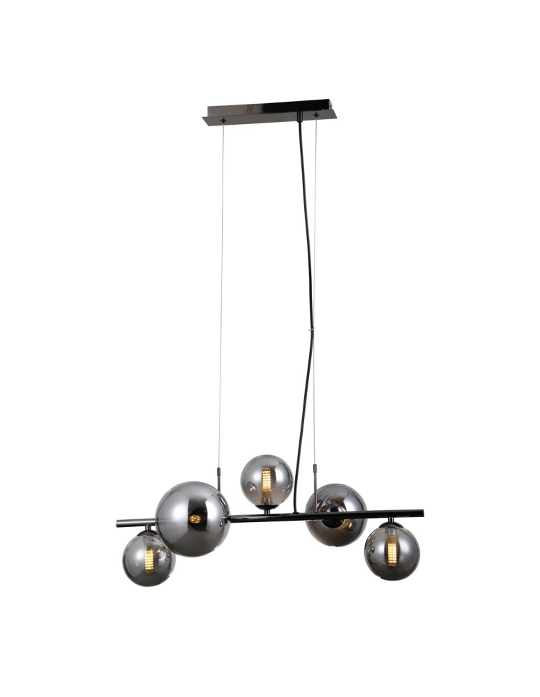 Italux Canello Wisząca Czarny chrom 5xG9 5W PND-406007-5A-BCR
