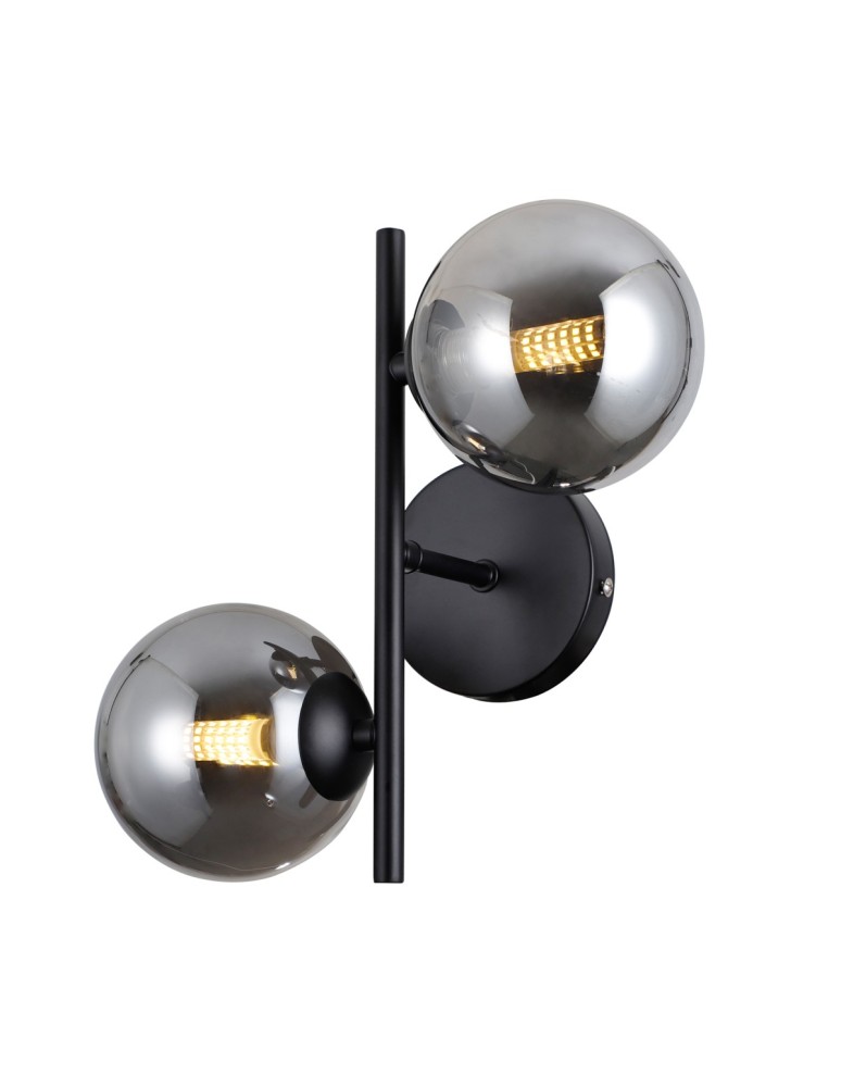 Italux Erimida Kinkiet Czarny mat 2xG9 5W WL-2244-2-BL