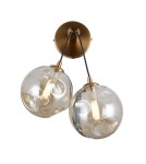 Kinkiety kule - Italux Perlos Kinkiet Mosiądz miodowy 2xG9 5W WL-54456-2-HB - product 1