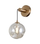 Kinkiety kule - Italux Perlos Kinkiet Mosiądz miodowy 1xG9 5W WL-54456-1-HB-AMB - product 1
