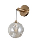 Kinkiety kule - Italux Perlos Kinkiet Mosiądz miodowy 1xG9 5W WL-54456-1-HB-AMB - product 2