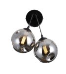 Kinkiety kule - Italux Perlos Kinkiet Czarny mat 2xG9 5W WL-54456-2A-BK-SMG - product 1