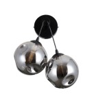 Kinkiety kule - Italux Perlos Kinkiet Czarny mat 2xG9 5W WL-54456-2A-BK-SMG - product 2