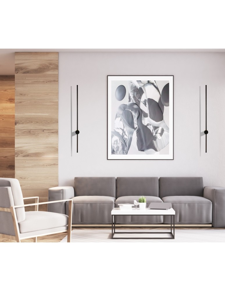 Kinkiety designerskie - Italux Vinto Kinkiet Czarny piaskowany 1xLED 9W 4000K WL-73526-80-4K-BL - product kolory-swiatla.pl 2