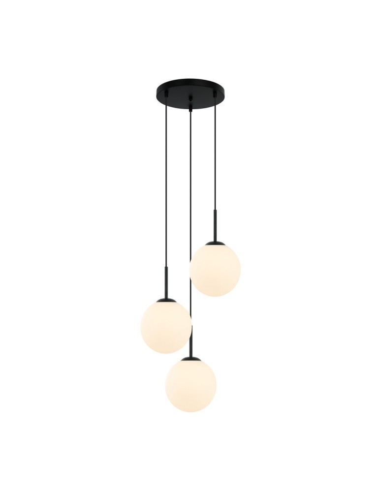 Italux Deore Wisząca Czarny 3xE27 40W PND-5578-3S-BK