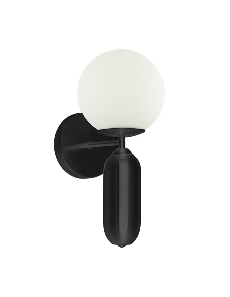 Italux Aldeva Kinkiet Czarny 1xE27 40W WL-02340-1-BK