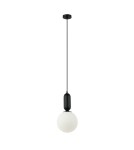 Lampy wiszące kule - Italux Aldeva Wisząca Czarny 1xE27 40W PND-02340-1M-BK - product 2