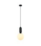 Lampy wiszące kule - Italux Aldeva Wisząca Czarny 1xE27 40W PND-02340-1M-BK - product 1