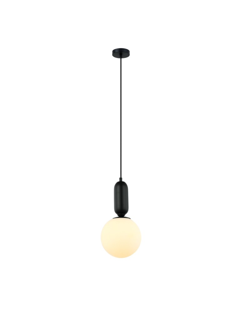 Italux Aldeva Wisząca Czarny 1xE27 40W PND-02340-1M-BK