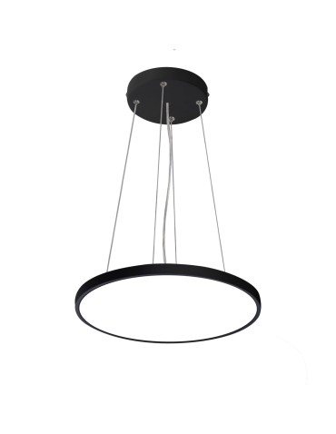 Italux Alata Wisząca Czarny 1xLED 24W 2800K+4000K+6000K PND-72836-300R-24W-BL