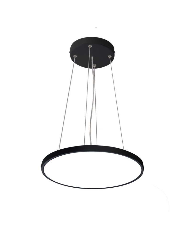 Italux Alata Wisząca Czarny 1xLED 24W 2800K+4000K+6000K PND-72836-300R-24W-BL