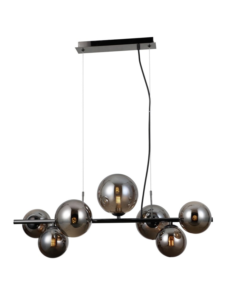Italux Canello Wisząca Czarny chrom 7xG9 5W PND-406007-7A-BCR
