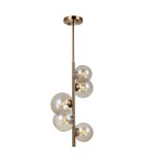 Lampy wiszące kule - Italux Canello Wisząca Mosiądz miodowy 5xG9 5W PND-406007-V5-HBR - product 1