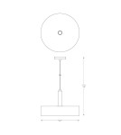 Lampy wiszące industrialne - Zuma Line Leo Lampa Wisząca A8133XL czarny mat - product 3