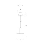 Lampy wiszące industrialne - Zuma Line Leo Lampa Wisząca A8133 czarny mat - product 2