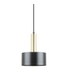 Lampy wiszące industrialne - Zuma Line Leo Lampa Wisząca A8133 czarny mat - product 3