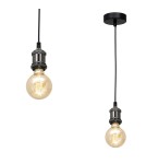 Milagro Lampa wisząca EDISON Czarny 1xE27 MLP6515 Milagro Lampa wisząca EDISON Czarny 1xE27 MLP6515