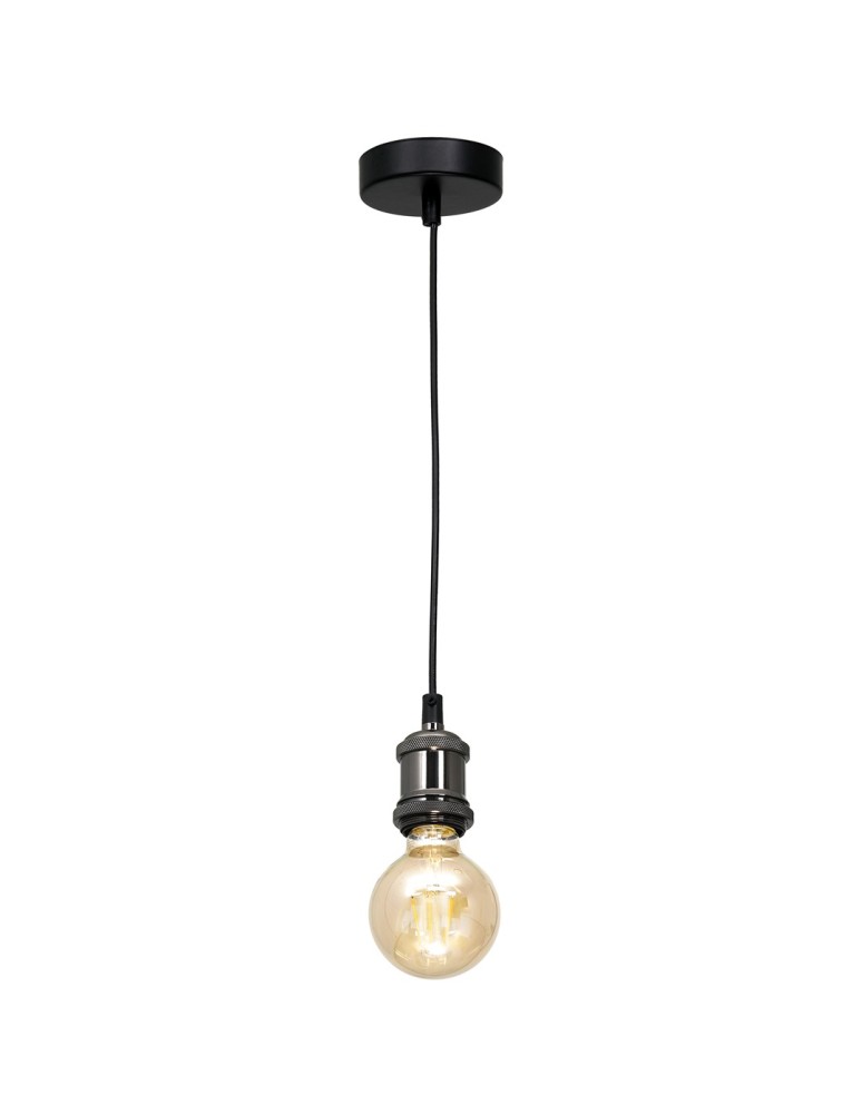 Milagro Lampa wisząca EDISON Czarny 1xE27 MLP6515 Milagro Lampa wisząca EDISON Czarny 1xE27 MLP6515