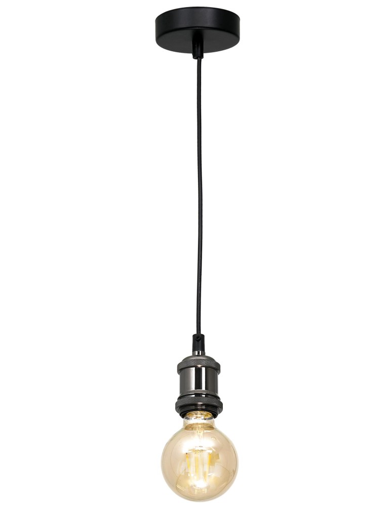 Milagro Lampa wisząca EDISON Czarny 1xE27 MLP6515 Milagro Lampa wisząca EDISON Czarny 1xE27 MLP6515