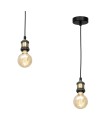 Milagro Lampa wisząca EDISON Czarny/MOSIĄDZ 1xE27 MLP6516 Milagro Lampa wisząca EDISON Czarny/MOSIĄDZ 1xE27 MLP6516