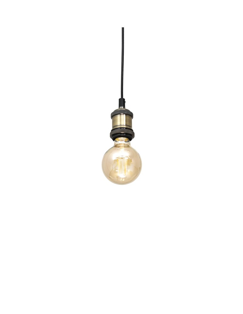 Milagro Lampa wisząca EDISON Czarny/MOSIĄDZ 1xE27 MLP6516 Milagro Lampa wisząca EDISON Czarny/MOSIĄDZ 1xE27 MLP6516