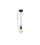 Milagro Lampa wisząca EDISON Czarny/MOSIĄDZ 1xE27 MLP6516 Milagro Lampa wisząca EDISON Czarny/MOSIĄDZ 1xE27 MLP6516