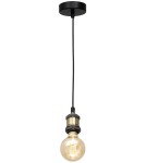 Milagro Lampa wisząca EDISON Czarny/MOSIĄDZ 1xE27 MLP6516 Milagro Lampa wisząca EDISON Czarny/MOSIĄDZ 1xE27 MLP6516