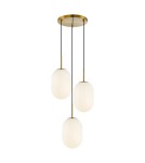Milagro Lampa wisząca ALIAS GOLD 3xE14 koło ML0315 Milagro Lampa wisząca ALIAS GOLD 3xE14 koło ML0315