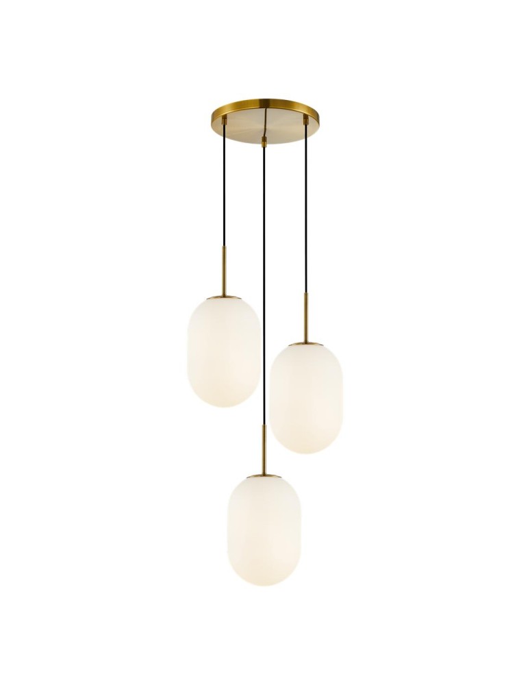 Milagro Lampa wisząca ALIAS GOLD 3xE14 koło ML0315 Milagro Lampa wisząca ALIAS GOLD 3xE14 koło ML0315