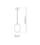 Milagro Lampa wisząca ALIAS GOLD 1xE14 fi 120 ML0317 Milagro Lampa wisząca ALIAS GOLD 1xE14 fi 120 ML0317