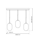 Milagro Lampa wisząca ALIAS BLACK 3xE14 ML0321 Milagro Lampa wisząca ALIAS BLACK 3xE14 ML0321