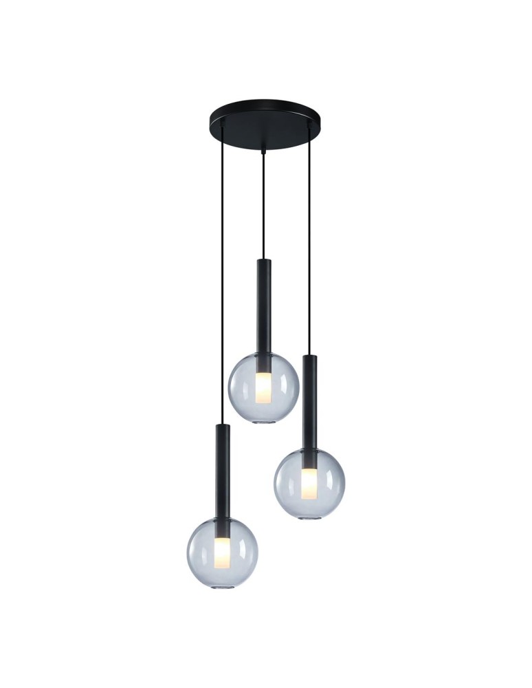 Milagro Lampa wisząca NIKO BLACK 3xG9 ML0333 Milagro Lampa wisząca NIKO BLACK 3xG9 ML0333