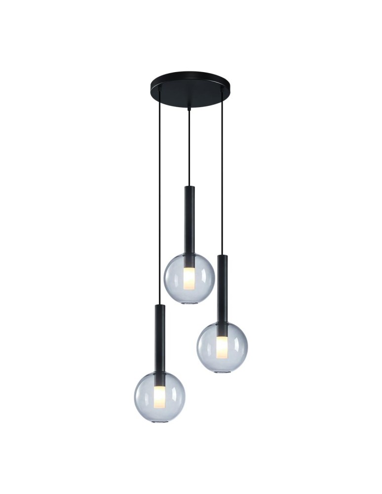 Milagro Lampa wisząca NIKO BLACK 3xG9 ML0333 Milagro Lampa wisząca NIKO BLACK 3xG9 ML0333