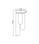 Milagro Lampa sufitowa PAX BLACK 3xG9 ML0339 Milagro Lampa sufitowa PAX BLACK 3xG9 ML0339