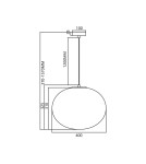 Milagro Lampa wisząca CAMPANIA 1xE27 ML0341 Milagro Lampa wisząca CAMPANIA 1xE27 ML0341