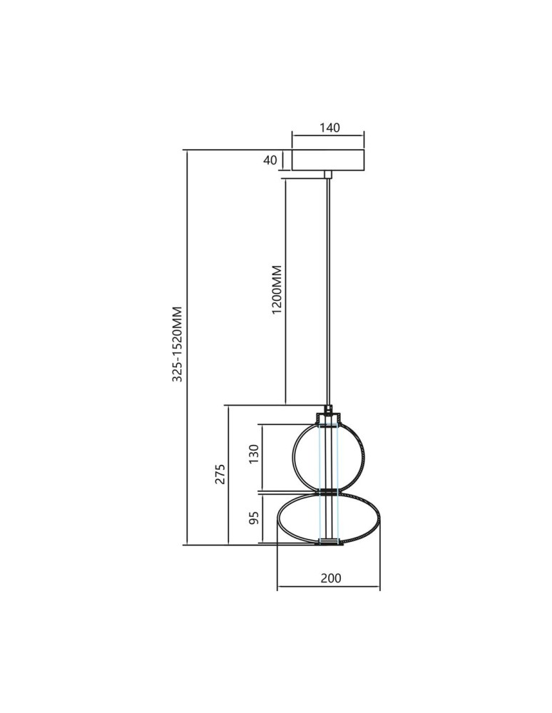 Milagro Lampa wisząca DAPHNE SMOKED 12W ML0344 Milagro Lampa wisząca DAPHNE SMOKED 12W ML0344
