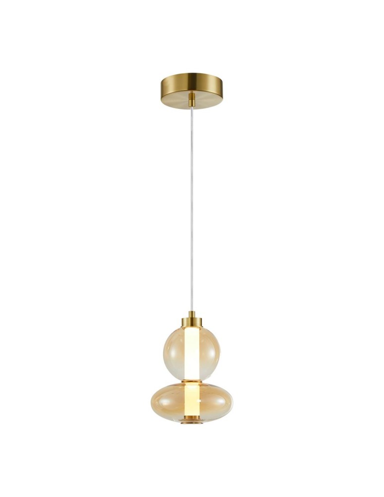 Milagro Lampa wisząca DAPHNE AMBER 12W ML0345 Milagro Lampa wisząca DAPHNE AMBER 12W ML0345