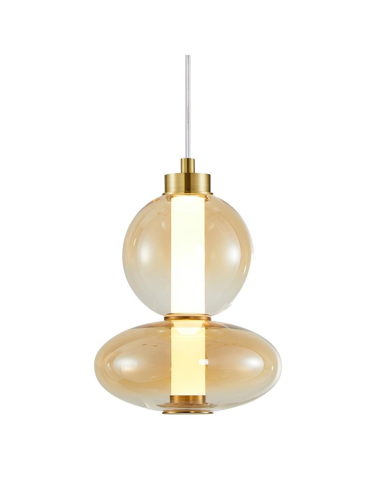 Milagro Lampa wisząca DAPHNE AMBER 12W ML0345 Milagro Lampa wisząca DAPHNE AMBER 12W ML0345