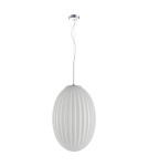 Lampy wiszące pojedyncze - Milagro Lampa wisząca BRAGA WHITE 1xE27 ML0350 - product 1