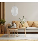Lampy wiszące pojedyncze - Milagro Lampa wisząca BRAGA WHITE 1xE27 ML0350 - product 4